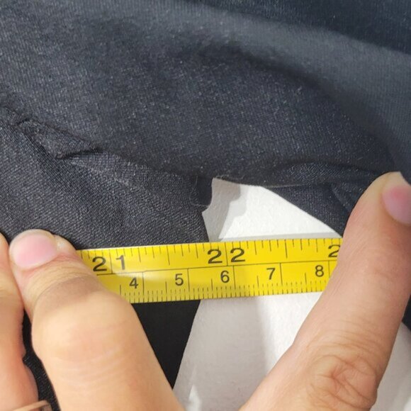 Laura Black Blazer Pockets Collar Single Breasted Business Casual Jacket Size 12 - Picture 12 of 14